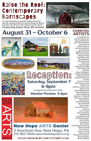 New Hope Arts Center "Raise the Roof: Contemporary Barnscapes"