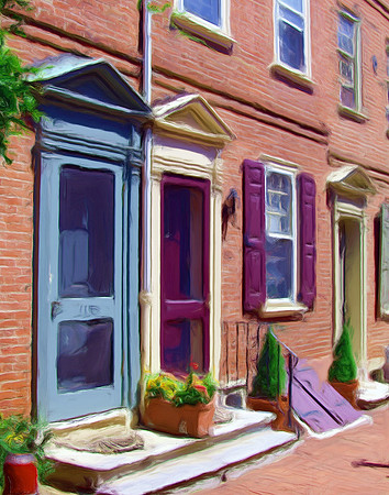 Elfreths Alley (Artistic Rendition)