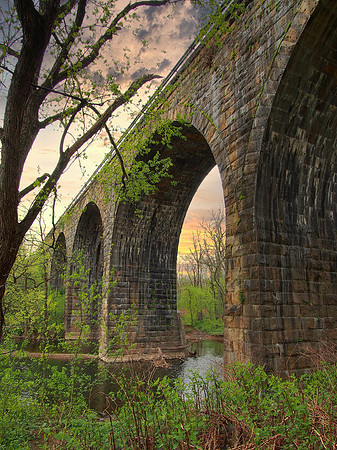 Railroad Bridge over Creek