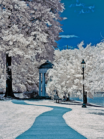Winding Path to Gazebo at Delaware State Park