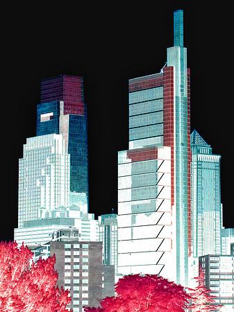 Red White & Blue Philadelphia Skyline