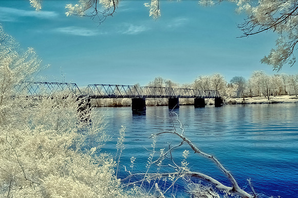 Bridge over Peaceful Water at Washington Crossing State Park