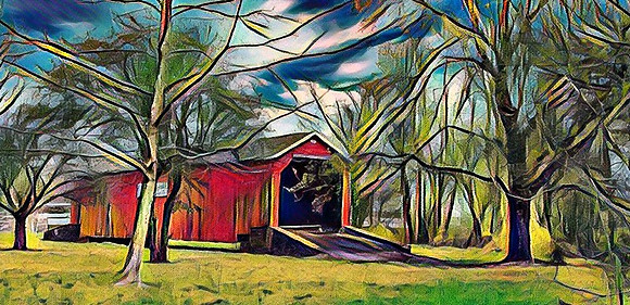 South Perkasie Covered Bridge “Painted Version 1”